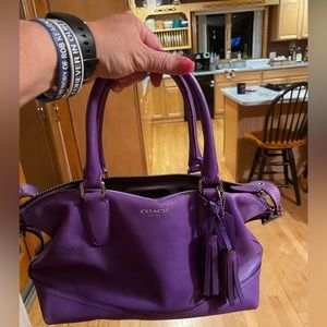 COACH Purple LEGACY Molly satchel